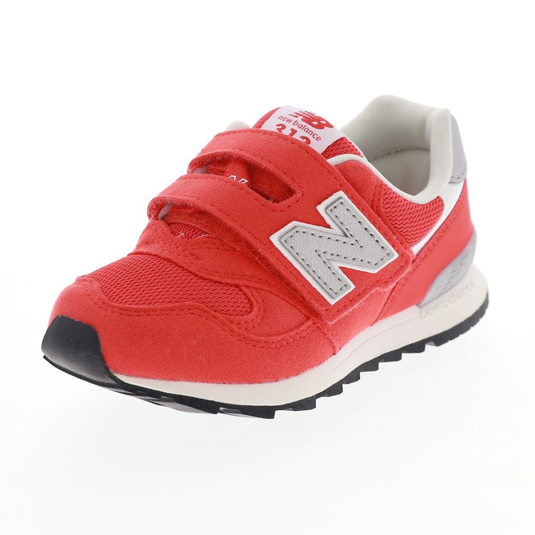 new balance ニューバランス キッズ スニーカー ジュニアシューズ 313 v2 Hook and Loop P3137L8 レッド 通園 通学 普段履き 軽量 面ファスナー仕様