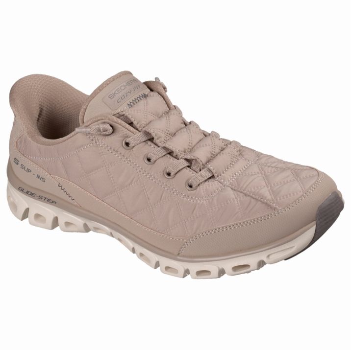 SKECHERS スケッチャーズ スリップインズ レディース スニーカー グライドステップ - コージーフィット アット イーズ 104556 TPE トープ