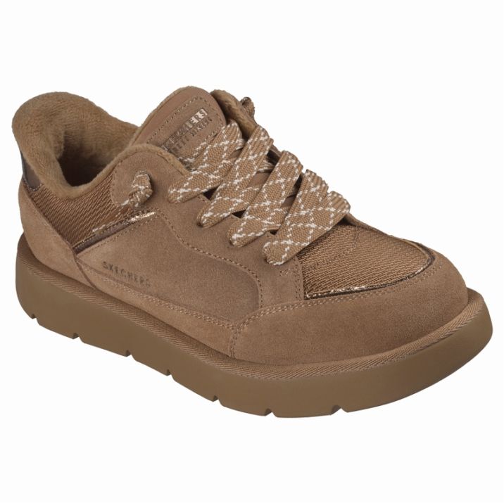 SKECHERS スケッチャーズ スリップインズ レディース スニーカー キープセイクス コージー - ストリート ハイカー EZ 190196 CSNT チェストナット