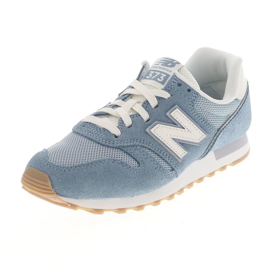 new balance ニューバランス 373 レディース スニーカー ローカット 定番 人気 カジュアル シューズ スエード×メッシュ NB W3737AZ B幅 ブルー