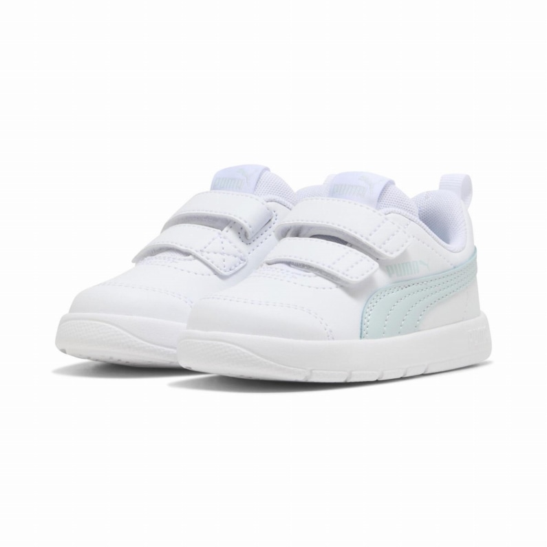 PUMA プーマ キッズ スニーカー ベビー コートフレックス V3 V インファント 310252 23 PUMA White-Aqua Glow ホワイト 子供靴 プレゼント 14.0 15.0 16.0