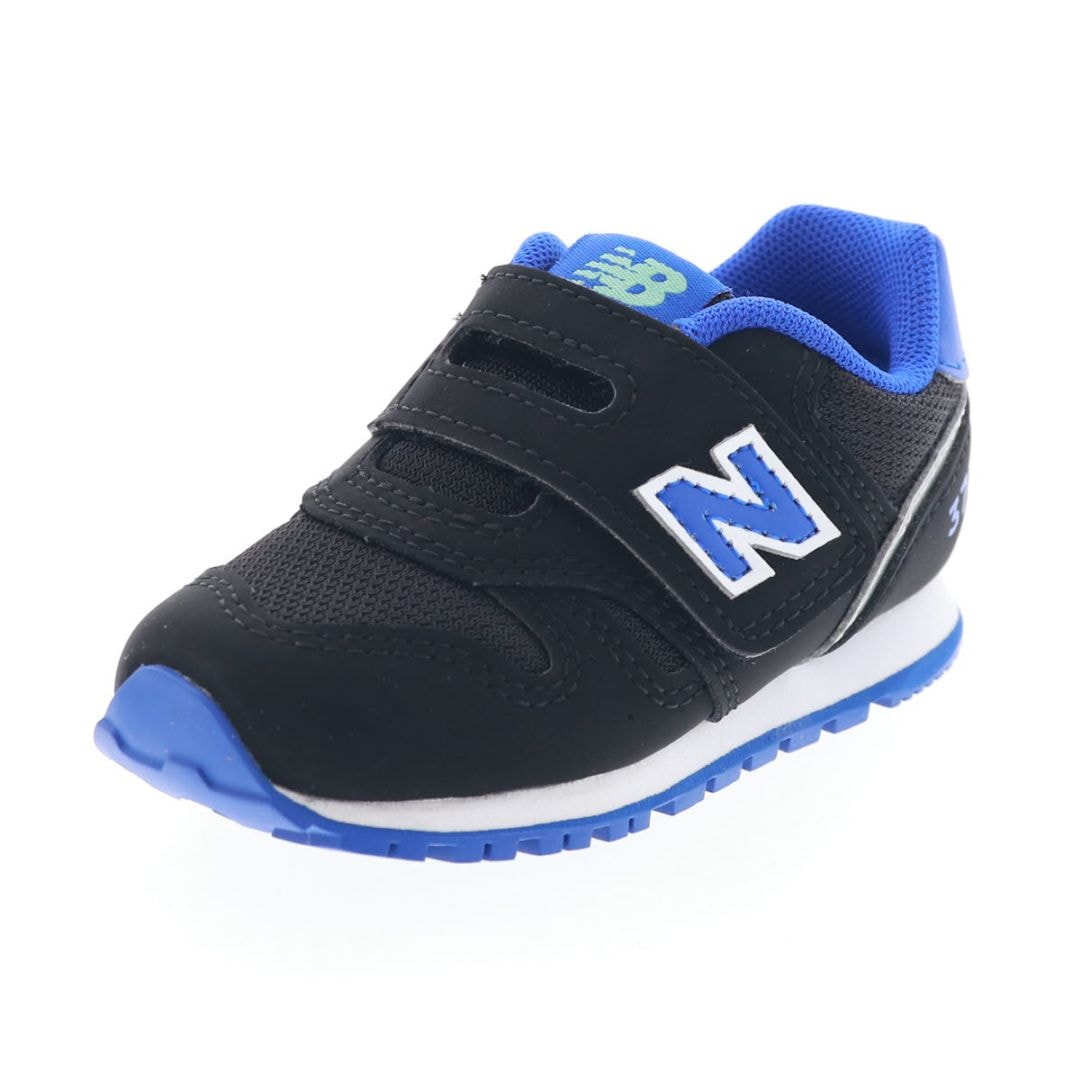ニューバランス 373 キッズスニーカー ベビーシューズ 履きやすい 人気モデル 子供靴 NB I3739Y3 ブラック/ブルー 通園靴 通学靴 2026秋 新色