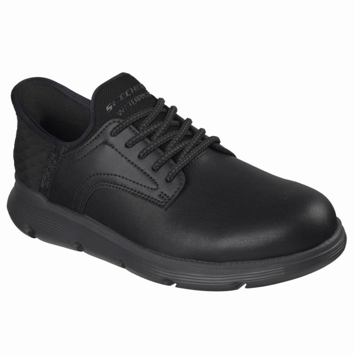 SKECHERS スケッチャーズ スリップインズ メンズ スニーカー 205278W BBK ガルザ - カーリン ブラック カジュアルシューズ スリッポン ワイド