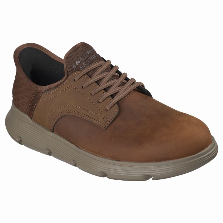 SKECHERS スケッチャーズ スリップインズ メンズ スニーカー 205278W CDB ガルザ - カーリン ブラウン カジュアルシューズ スリッポン ワイド