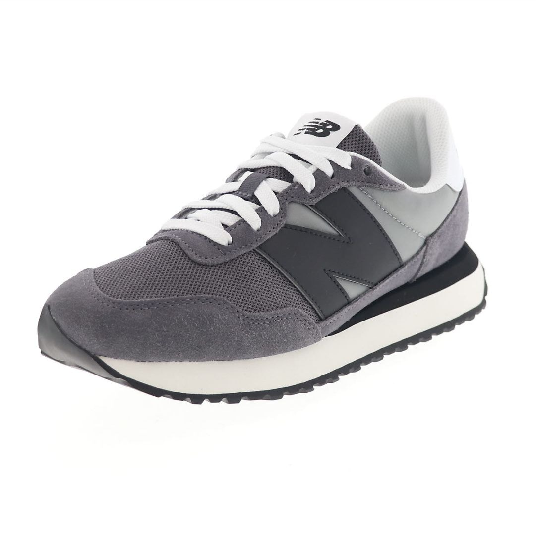 NB 237 ビッグロゴ ニューバランス メンズ スニーカー ローカット カジュアル シューズ new balance M23721W D幅 GRAY/BLACK グレー/ブラック
