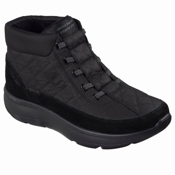 SKECHERS スケッチャーズ レディース シューズ ブーツ スリップインズ オン ザ ゴー アンコール  コージーデー 144842 BBK ブラック 黒 