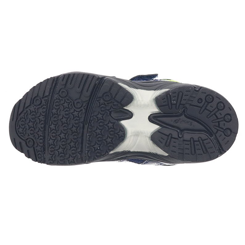 asics アシックス スクスク GDランナー ミニ NR キッズ スニーカー 幅が細めのモデル 抗菌 防臭 通学 運動靴 1144A309-400 ネイビー×ブラック 17.0cm～20.0cm