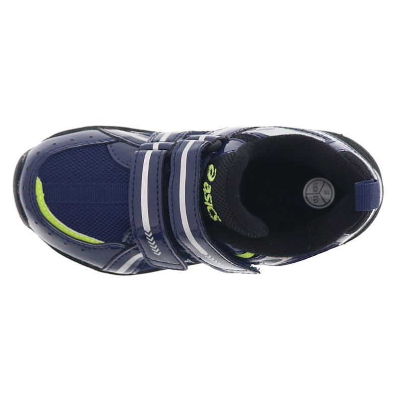 asics アシックス スクスク GDランナー ミニ NR キッズ スニーカー 幅が細めのモデル 抗菌 防臭 通学 運動靴 1144A309-400 ネイビー×ブラック 17.0cm～20.0cm