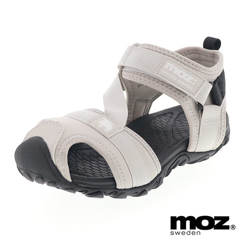 moz モズ キッズ サンダル ジュニアシューズ スポーツサンダル 履きやすい ベルクロベルト MOZ 25105 BG ベージュ 20cm～23cm