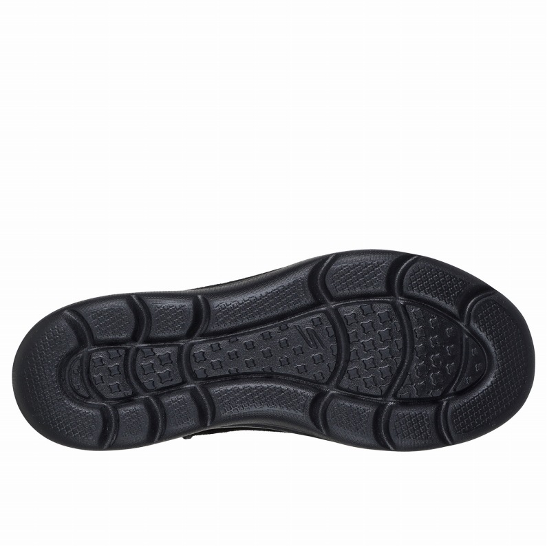 SKECHERS スケッチャーズ スリップインズ レディースブーツ ショートブーツ オンザゴー アンコール ブレア 144853 ブラック 黒 BBK レザー スエード