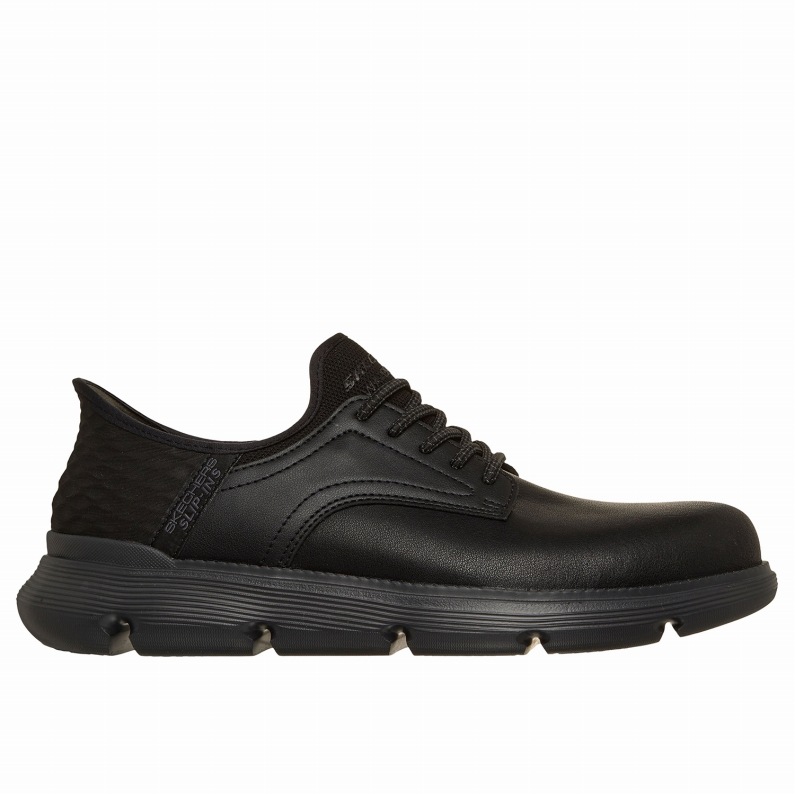 SKECHERS スケッチャーズ スリップインズ メンズ スニーカー 205278W BBK ガルザ - カーリン ブラック カジュアルシューズ スリッポン ワイド