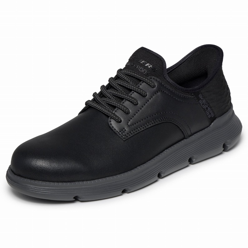 SKECHERS スケッチャーズ スリップインズ メンズ スニーカー 205278W BBK ガルザ - カーリン ブラック カジュアルシューズ スリッポン ワイド