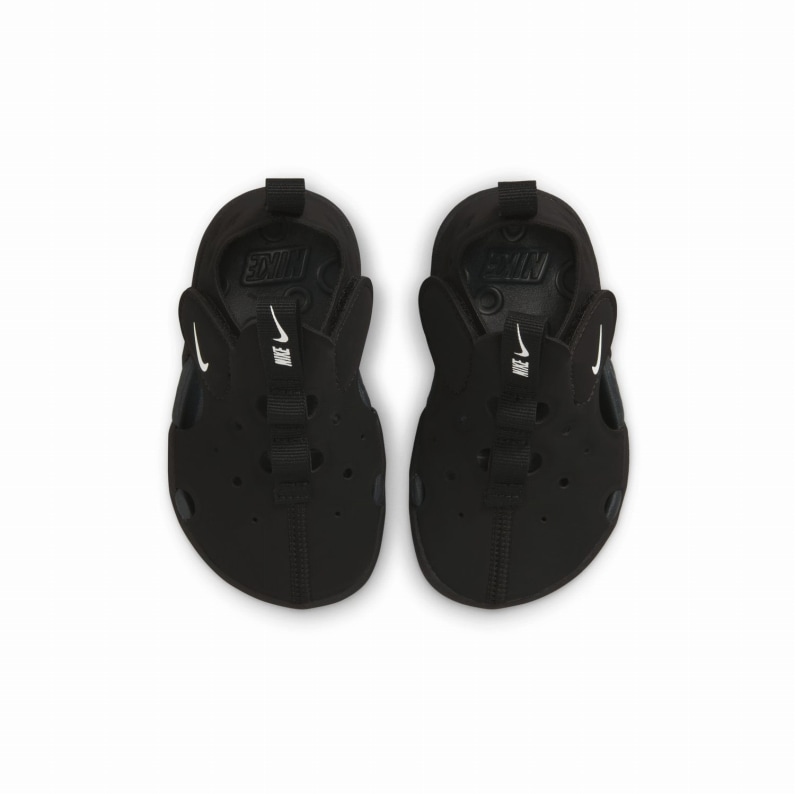 キッズサンダル NIKE ナイキ サンレイ プロテクト 4 スポーツサンダル つま先あり アウトドア HF6278-001 ブラック 黒