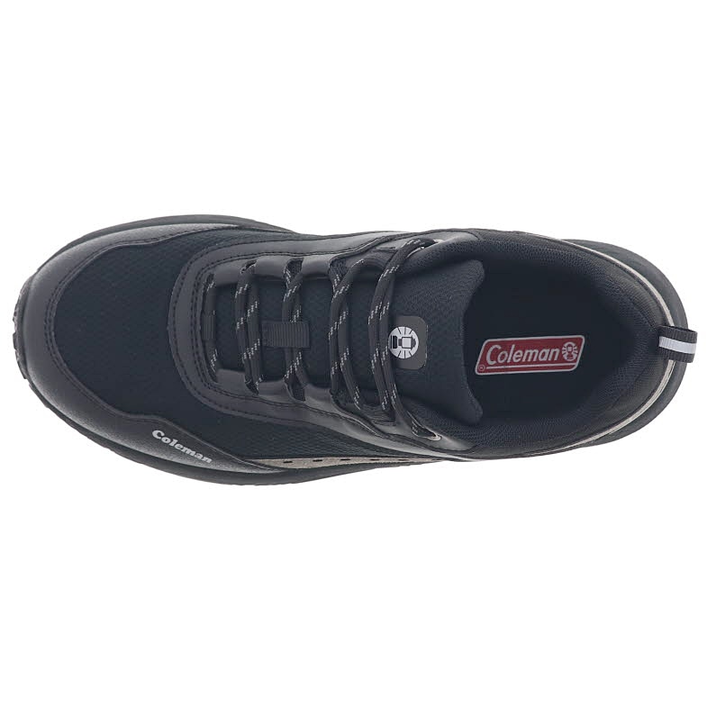 Coleman コールマン メンズ 防水スニーカー ローカット アウトドア トレッキングシューズ 厚底 防滑ソール 1X527CH N9 ブラック