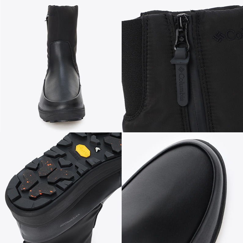 Columbia コロンビア レディース ブーツ サップランド スリー ディーヴァ サイドジップ ウォータープルーフ オムニヒートインフィニティ YL8933 010 WOMENS 保温 防水 新作 ブラック 黒