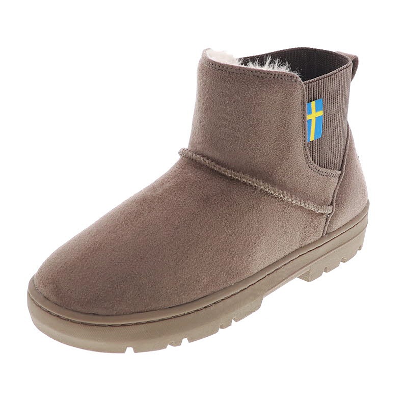 moz モズ レディース ブーツ スノー ブーツ ムートン調 ショート丈 18149 もこもこファー 防寒 防滑 オーク 