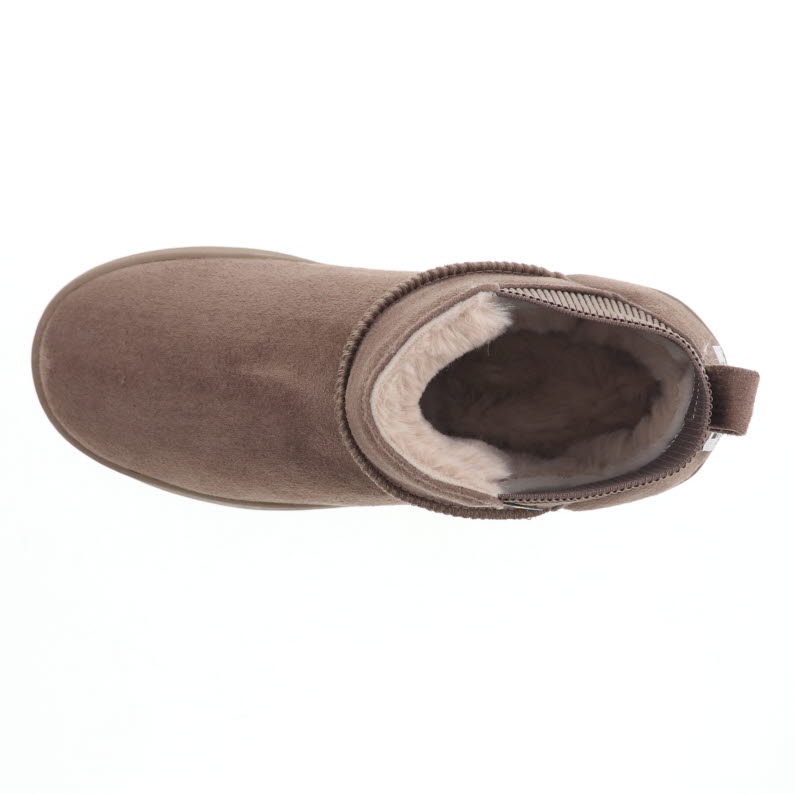 moz モズ レディース ブーツ スノー ブーツ ムートン調 ショート丈 18149 もこもこファー 防寒 防滑 オーク 