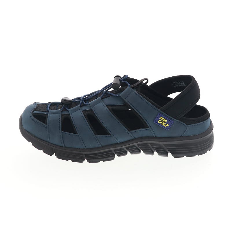 カカトを踏んで履ける メンズサンダル カジュアル スリッポンシューズ 超軽量 EURO GOLF ユーロゴルフ 65000 ネイビー 紺