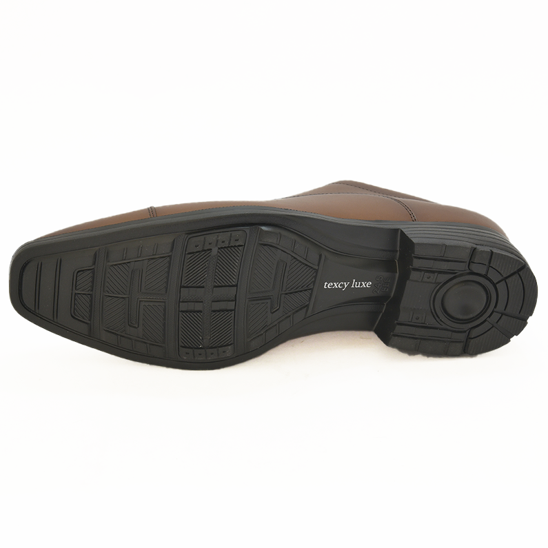 テクシーリュクス texcy luxe メンズビジネスシューズ ストレートチップ 通勤 ビジネス リクルート 抗菌消臭 幅広3E TU-7010 ブラウン 茶 BR