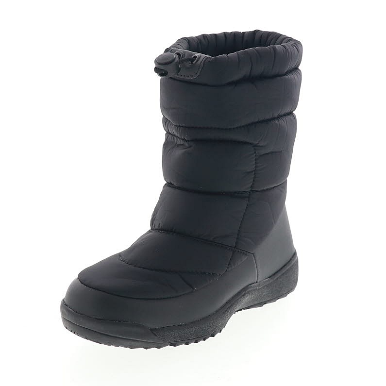 フィールドテックス キッズブーツ ジュニア スパイク付き 防滑 防水ブーツ ウィンターブーツ あったかボア 子供靴 FIELD TEX FT-5123SP ブラック 黒 新作