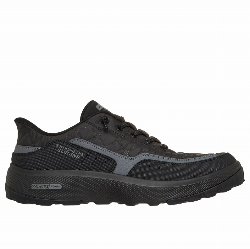 SKECHERS スケッチャーズ スリップインズ メンズ スニーカー リラックスドフィット：アーバン エクスプローラー - コージーフィット 237664 BKCC  ブラック/チャコール