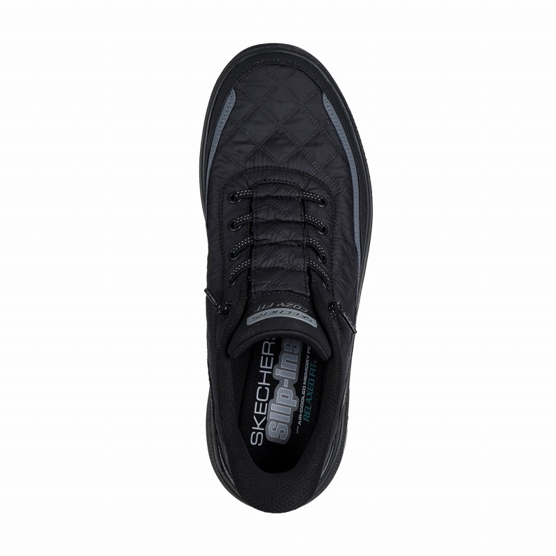 SKECHERS スケッチャーズ スリップインズ メンズ スニーカー リラックスドフィット：アーバン エクスプローラー - コージーフィット 237664 BKCC  ブラック/チャコール