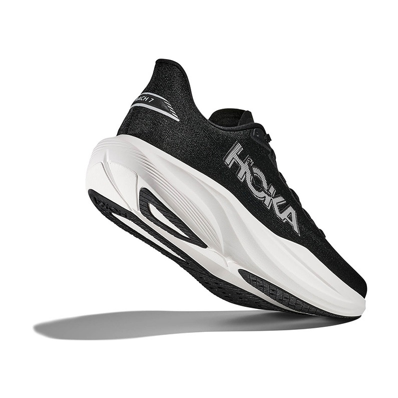 HOKA ホカ MACH 7 マッハ 7 メンズ ランニングシューズ D BWHT BLACK
