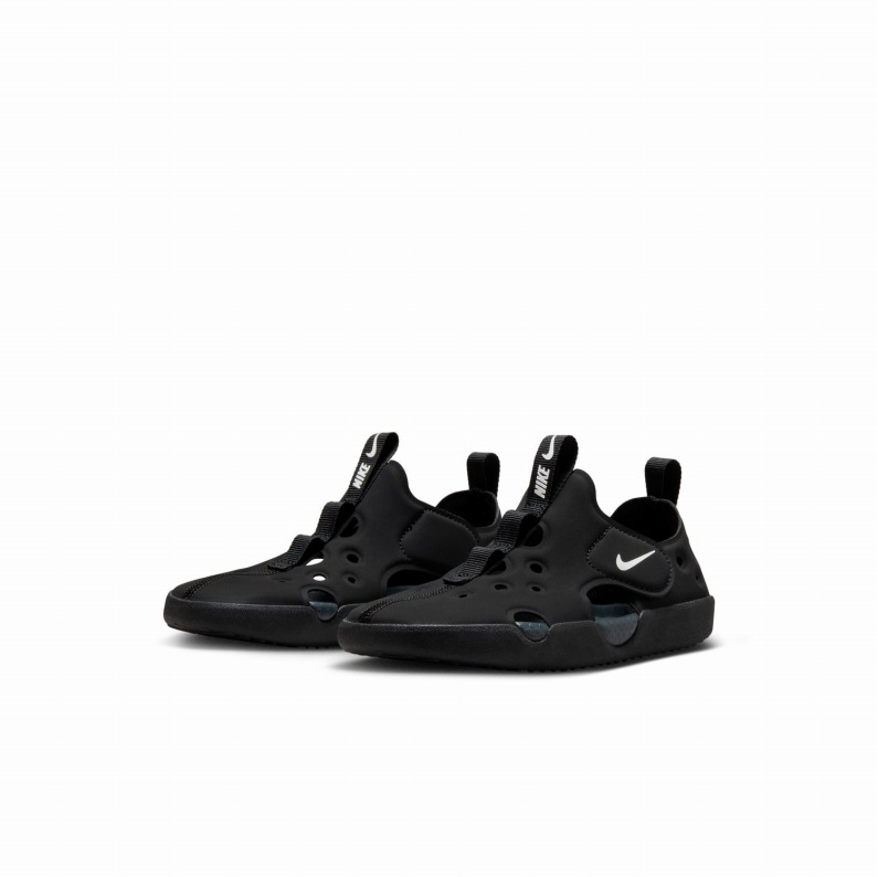 キッズサンダル NIKE ナイキ サンレイ プロテクト 4 スポーツサンダル ジュニア つま先あり アウトドア HF6277-001 ブラック 黒