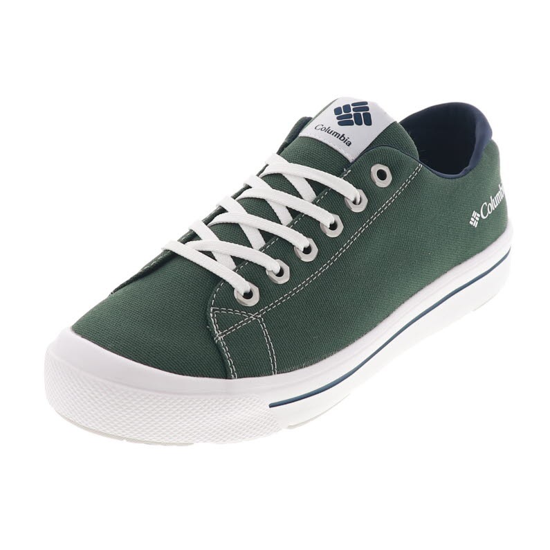 コロンビア ホーソンレイン ロー メンズスニーカー 防水 キャンバス シューズ Columbia YU6327 ホワイト/ベージュ/グリーン/ブラック 2024年 新作