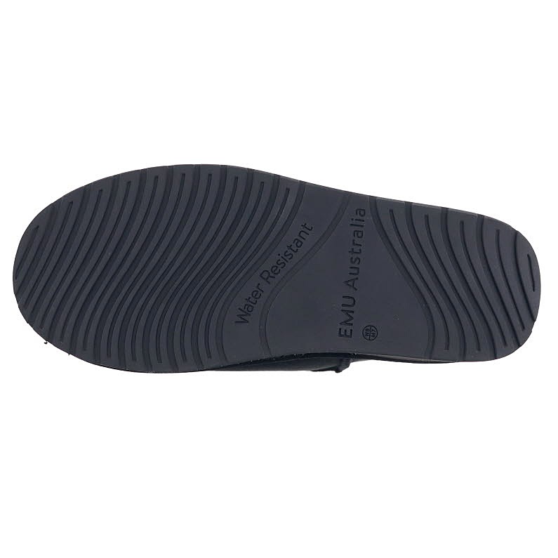 EMU Australia エミュ オーストラリア Foy Flatform Micro W13073 レディース ムートンブーツ 厚底 撥水 シープスキン BLACK ブラック 黒