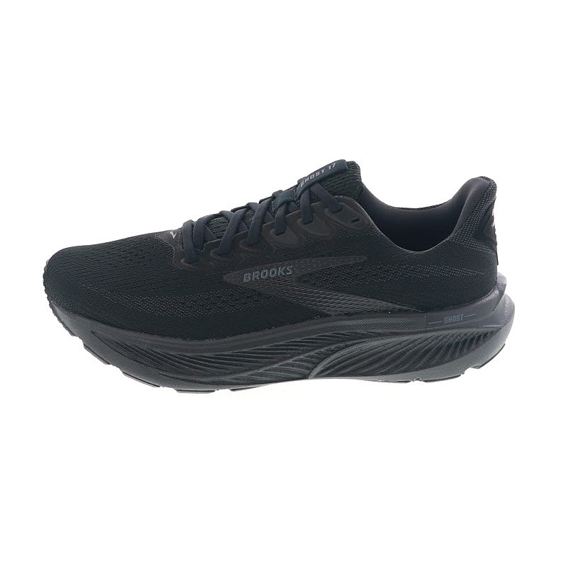 BROOKS ブルックス ゴースト17 ワイド メンズ ランニングシューズ ローカット 運動靴 軽量 メッシュ Ghost 17 BRM4424 BLK ブラック WIDE/2E