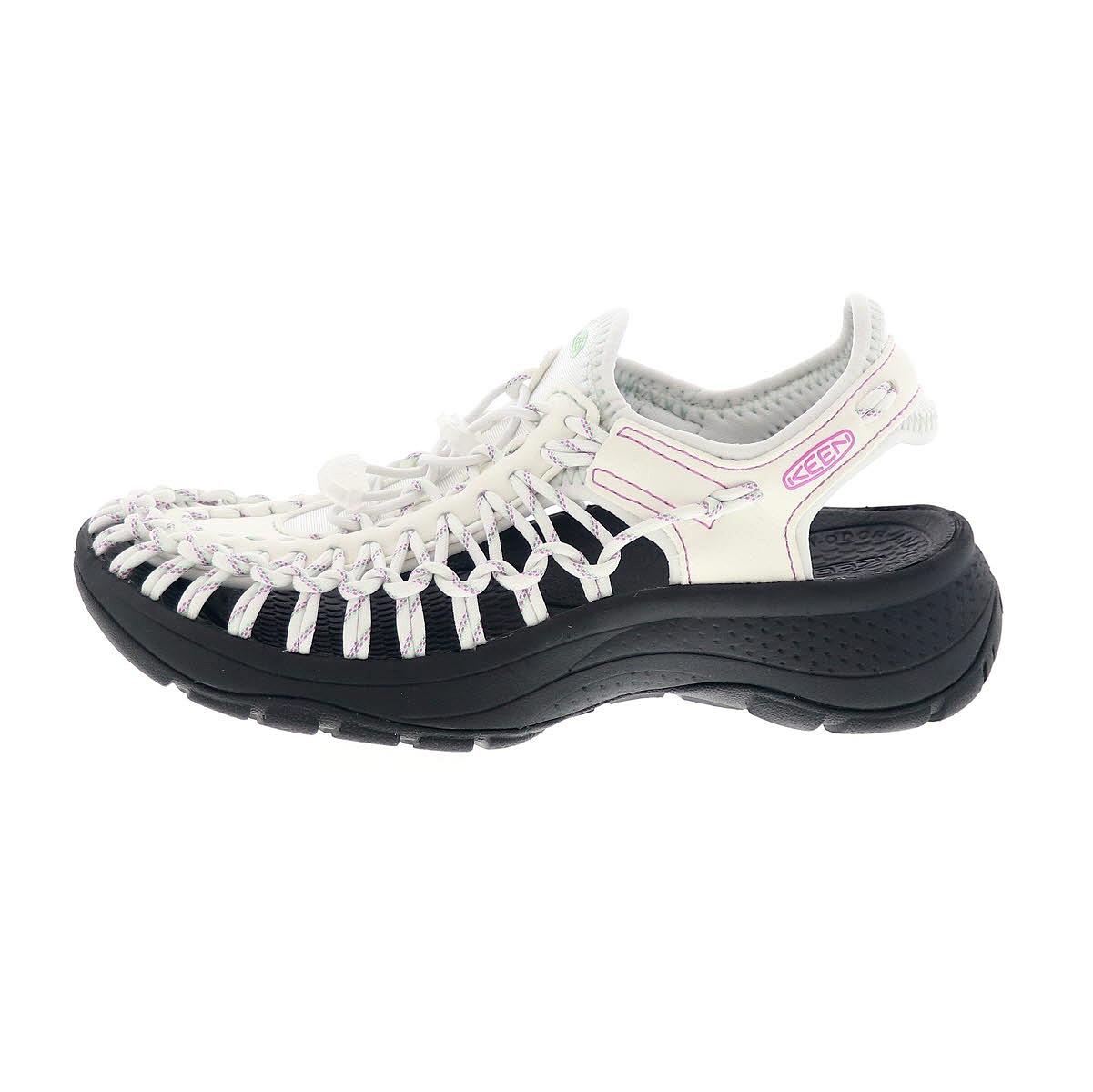 キーン ウィメンズ ユニーク アストリア レディース サンダル オープン エア スニーカー アウトドア KEEN UNEEK ASTORIA 1031728 STAR WHITE/BLACK ホワイト