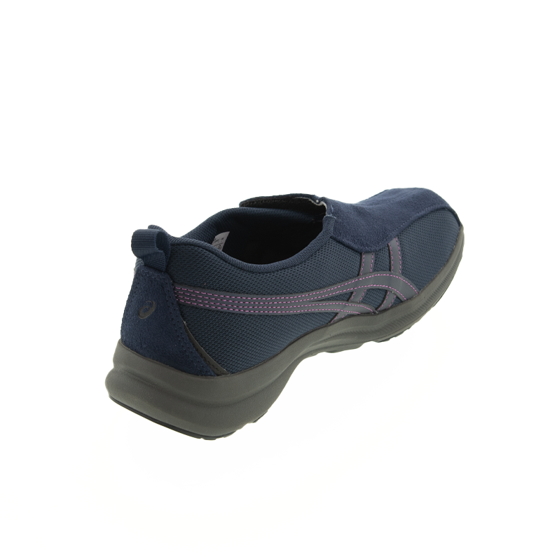 アシックス asics レディース スニーカー ライフウォーカー LIFEWALKER W018 3E相当 1242A018-400 ネイビー 紺 履き口が大きく開く