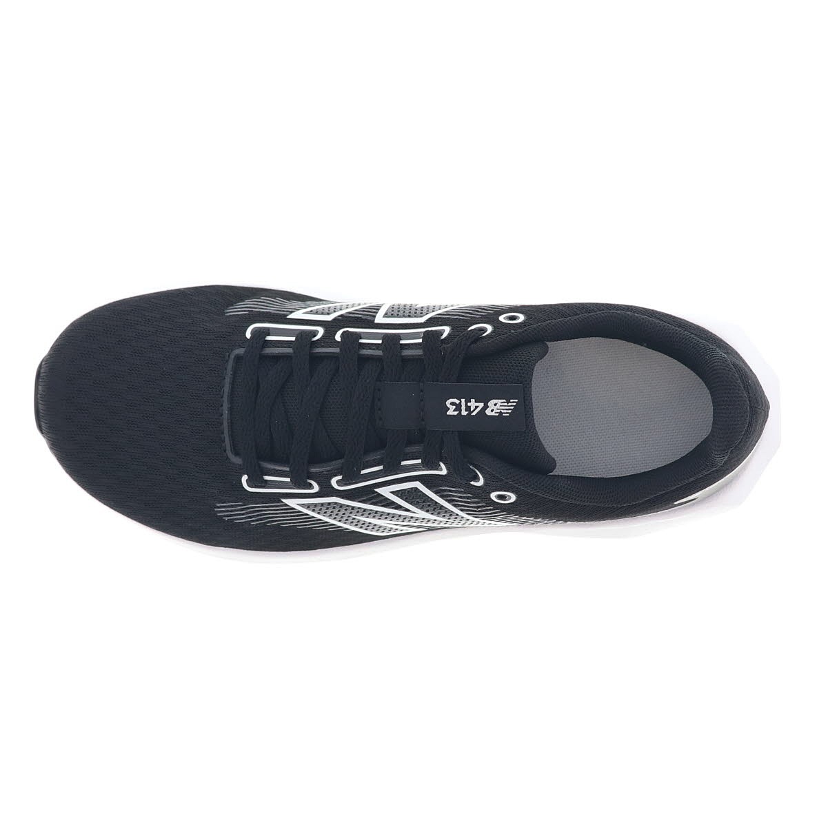 new balance 413 V3 ニューバランス レディース ランニングシューズ ローカット スニーカー NB W413LK3 D幅 ブラック/ホワイト