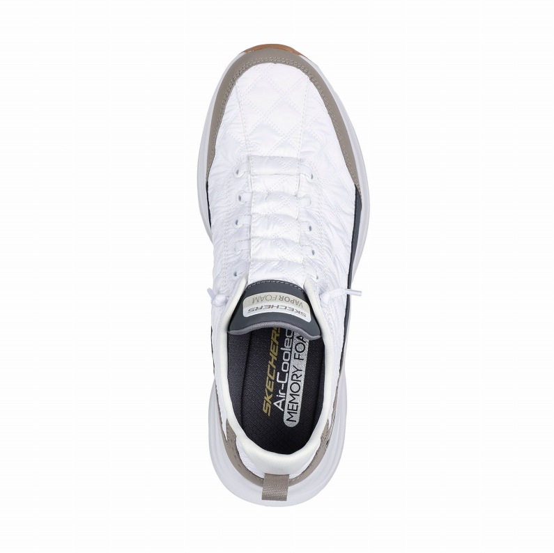 SKECHERS スケッチャーズ スリップインズ メンズ スニーカー コンツアーフォーム コージーフィット 232619 WTP ホワイト/トープ