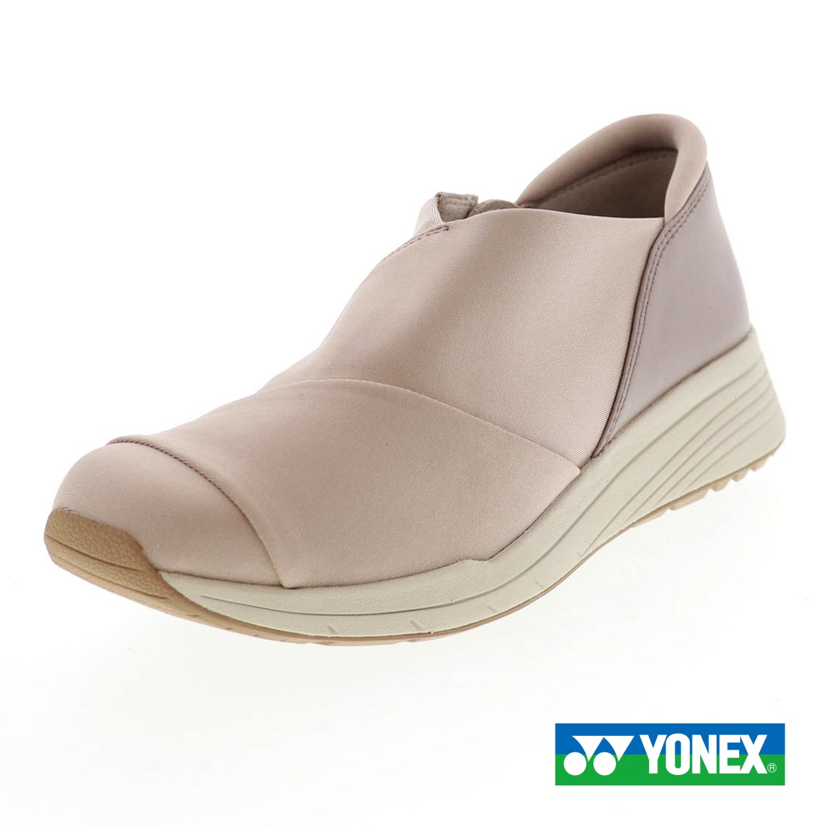 YONEX ヨネックス パワークッション SHWL120 レディース スリッポン ウォーキングシューズ ジップ付き 3.5E幅 L120 684 パールベージュ