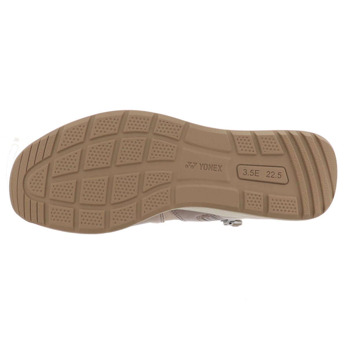 YONEX ヨネックス パワークッション SHWL120 レディース スリッポン ウォーキングシューズ ジップ付き 3.5E幅 L120 684 パールベージュ