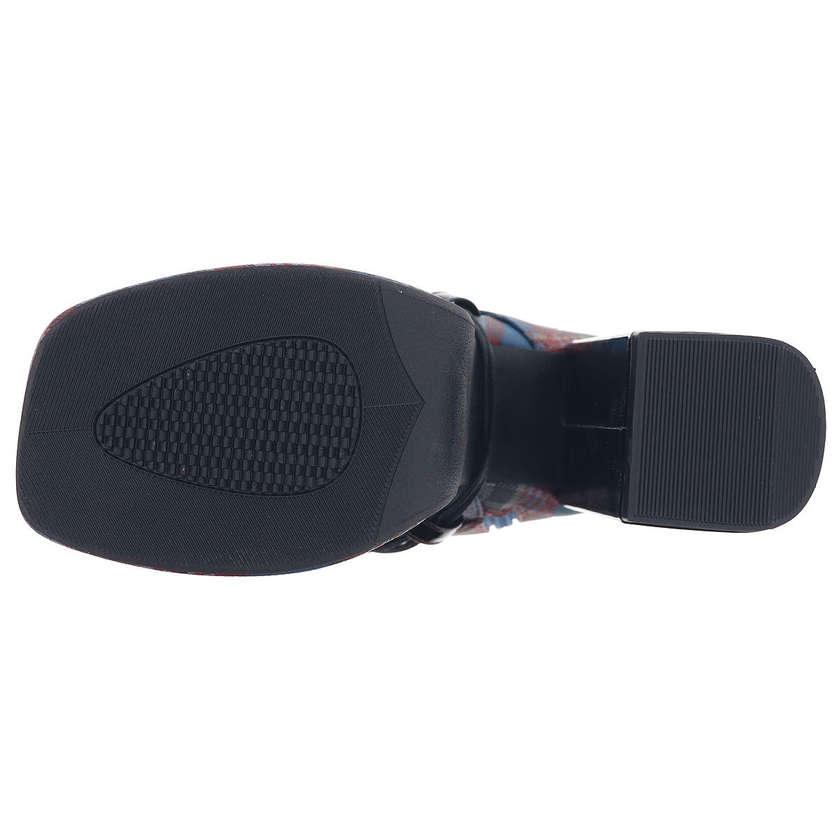 YOSUKE U.S.A ヨースケ 2820059 レディース 厚底 レースアップ ブーツ チャンキーヒール ジップ付き NV/C ネイビーコンビ 10cmヒール 3E幅