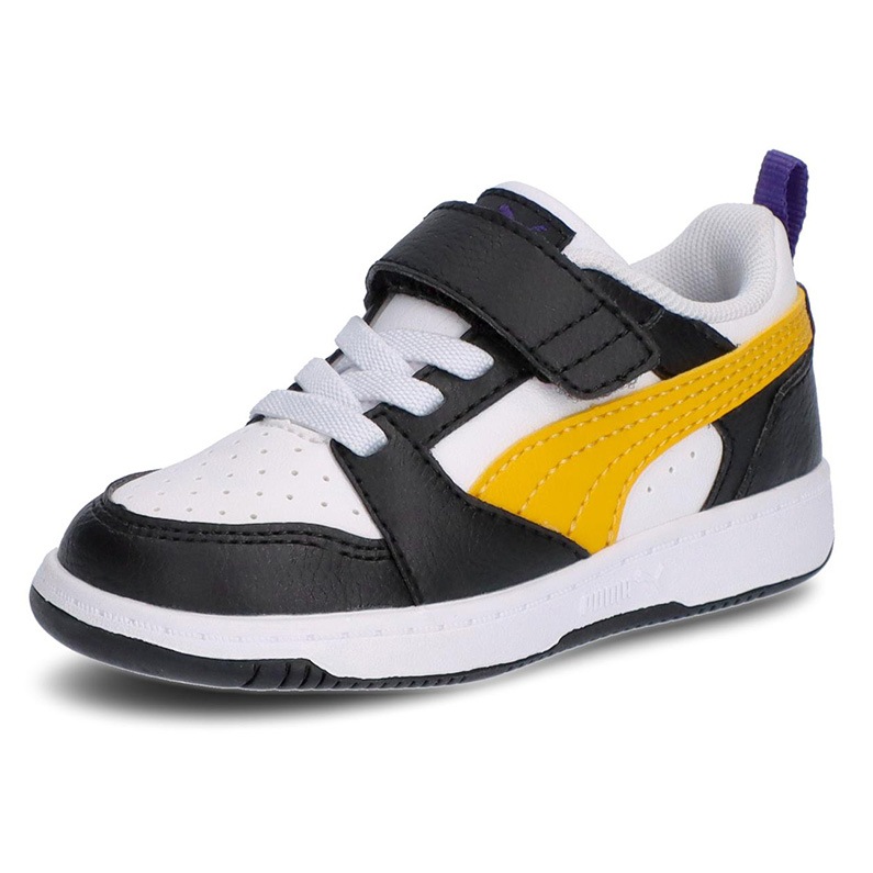PUMA プーマ キッズ スニーカー リバウンド V6 ロウ AC+ インファント 397420 23 ブラック/イエロー