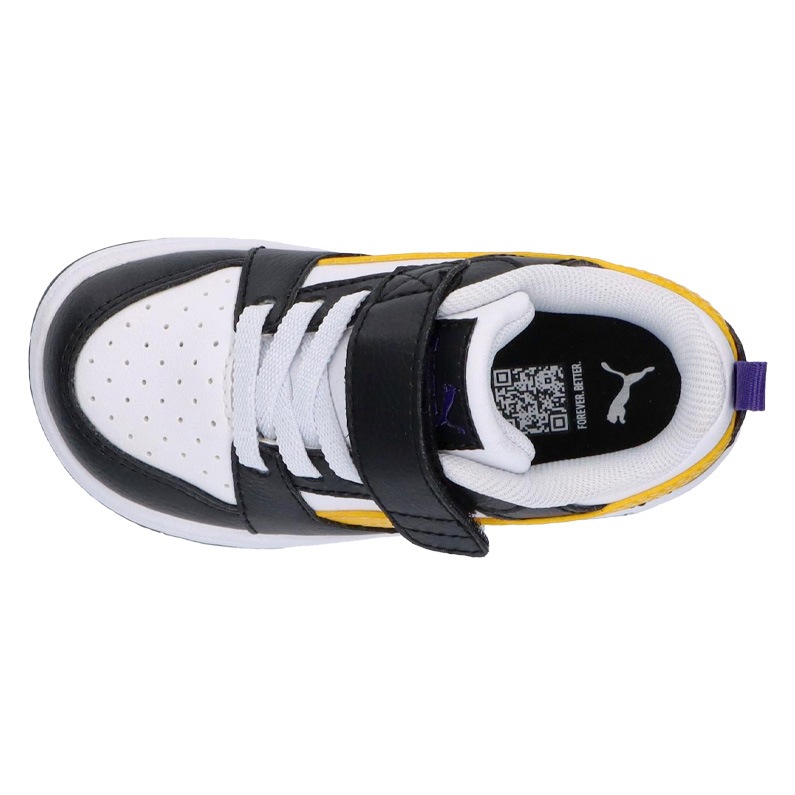 PUMA プーマ キッズ スニーカー リバウンド V6 ロウ AC+ インファント 397420 23 ブラック/イエロー