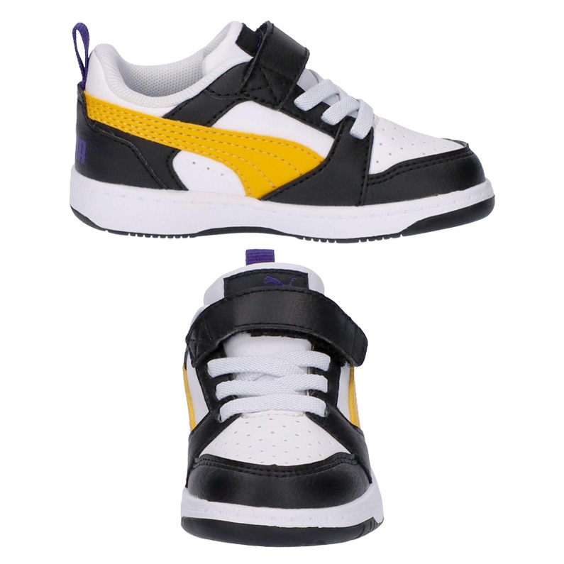 PUMA プーマ キッズ スニーカー リバウンド V6 ロウ AC+ インファント 397420 23 ブラック/イエロー