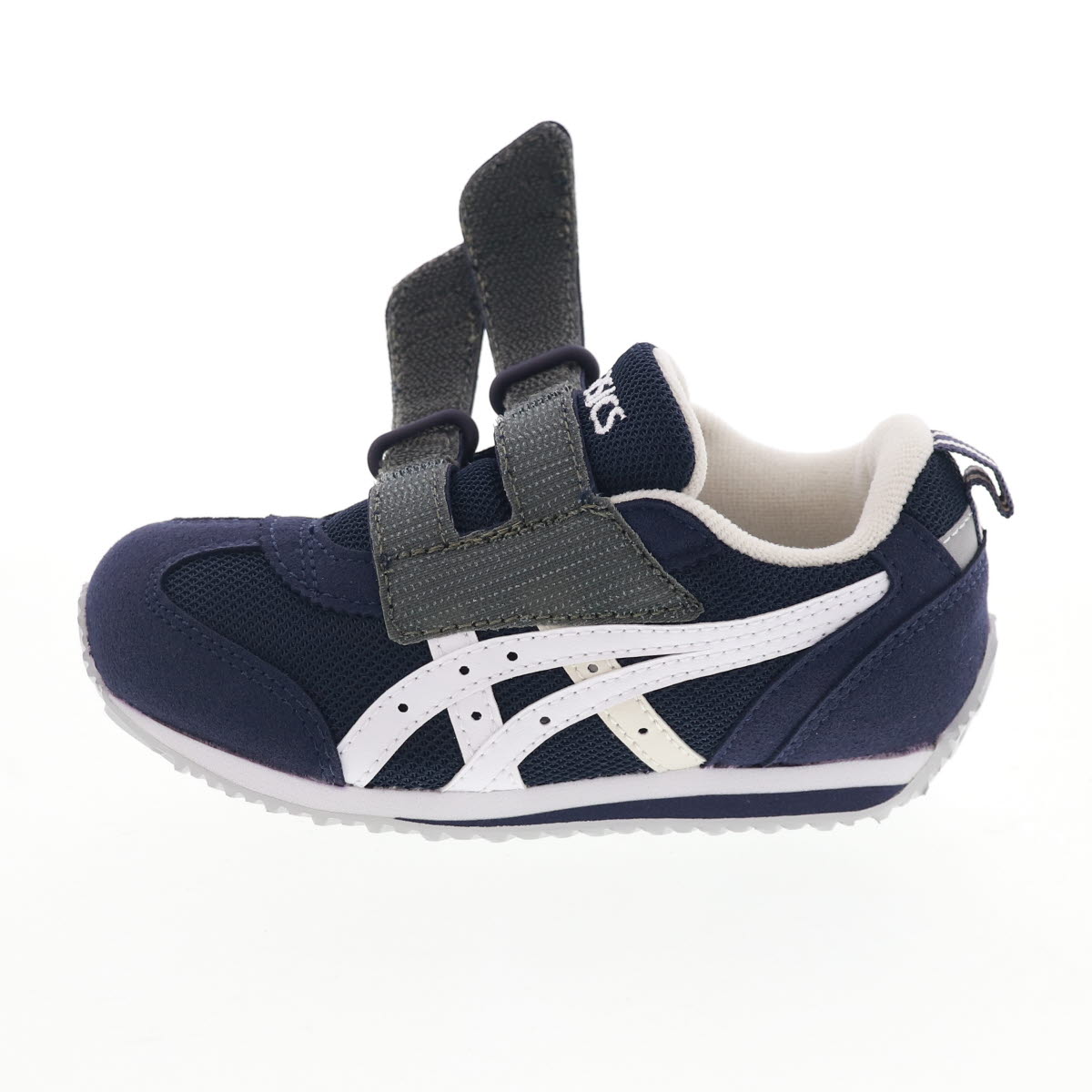 asics アシックス キッズ スニーカー SUKU2 スクスク IDAHO MINI 4 アイダホ ミニ 4 ネイビーブルー×ホワイト 1144A236-500 女の子 男の子 ベルトタイプ