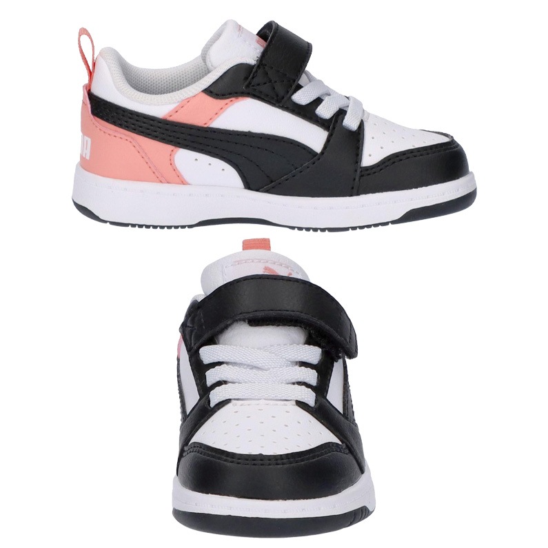 PUMA プーマ キッズ スニーカー リバウンド V6 ロウ AC+ インファント 397420 24 ホワイト/ピンク