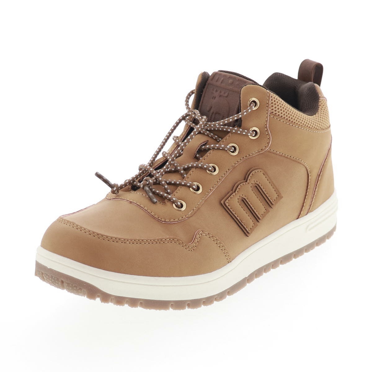 モズ 靴 MOZ 5675 メンズ スニーカー ブーツ ミッドカット 防水シューズ スノーシューズ 滑りにくい 防滑ソール 履きやすい ゴム紐 キャメル / ブラック