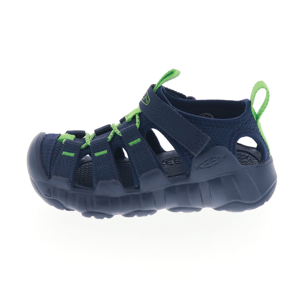 KEEN キーン リトルキッズ ハイパーポート エイチツー キッズ サンダル HYPERPORT H2 1031923 NAVEAL ACADEMY/VIBRANT GREEN 夏 アウトドア レジャー 海 川遊び