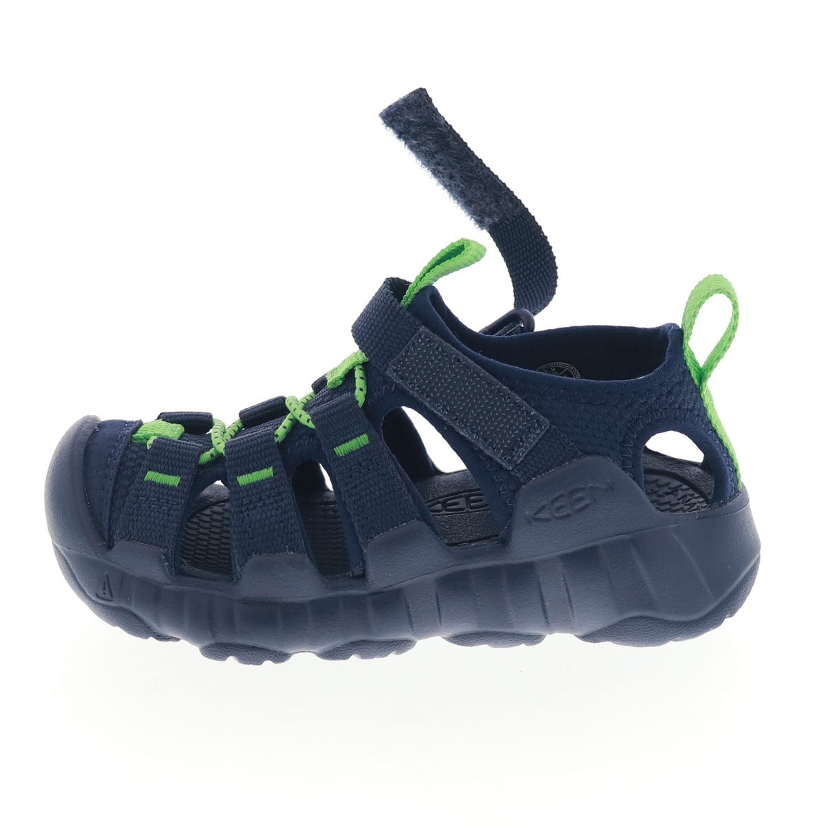 KEEN キーン リトルキッズ ハイパーポート エイチツー キッズ サンダル HYPERPORT H2 1031923 NAVEAL ACADEMY/VIBRANT GREEN 夏 アウトドア レジャー 海 川遊び