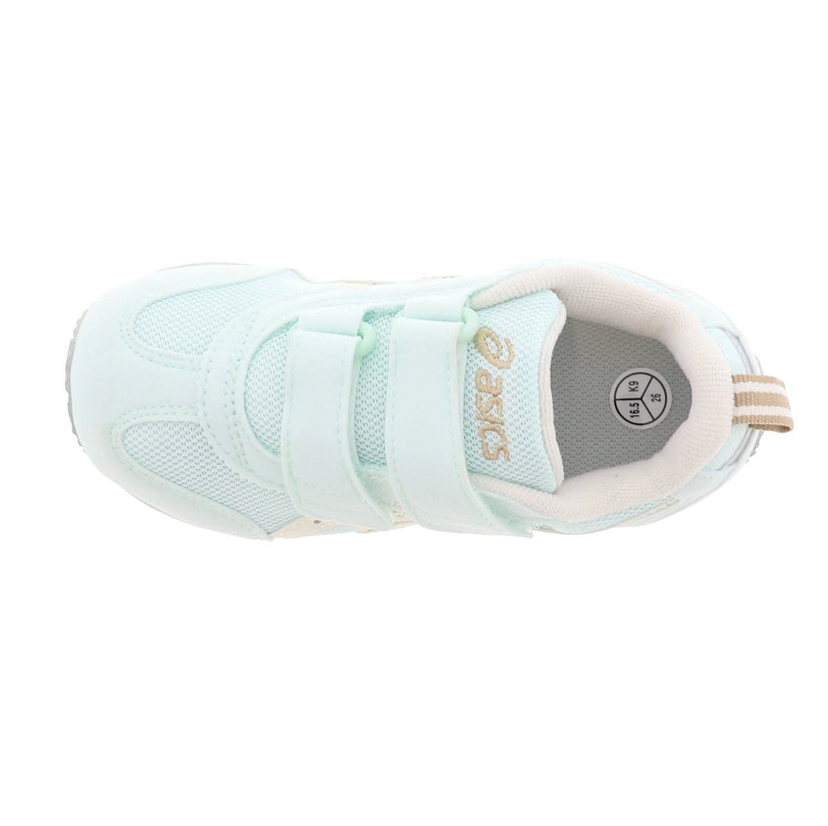 asics アシックス キッズ スニーカー SUKU2 スクスク IDAHO MINI 4 アイダホ ミニ 4 ライトミント×オフホワイト 1144A236-401 女の子 ベルトタイプ
