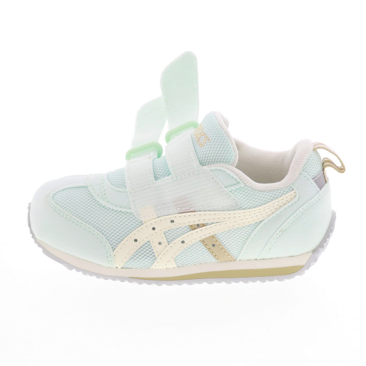 asics アシックス キッズ スニーカー SUKU2 スクスク IDAHO MINI 4 アイダホ ミニ 4 ライトミント×オフホワイト 1144A236-401 女の子 ベルトタイプ