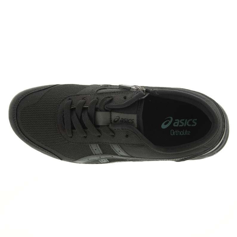 アシックス asics レディース ウォーキング シューズ ハダシウォーカー 3E相当 歩きやすい 疲れにくい ファスナー 1292A066-001 ブラック 黒