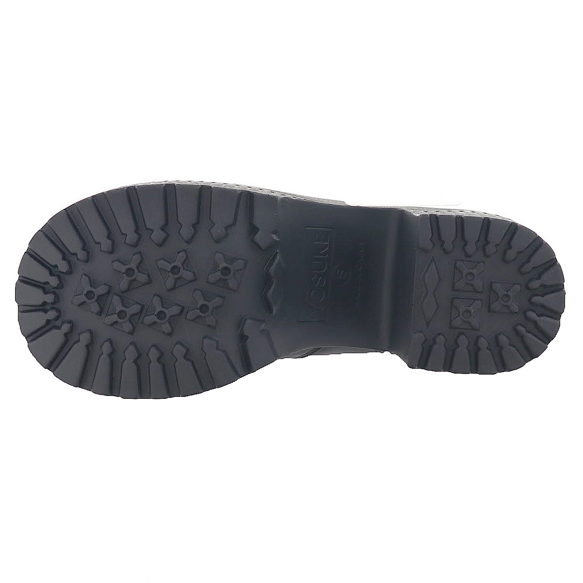 YOSUKE U.S.A ヨースケ 2605017 レディース 厚底 ロングブーツ ジップ付き ロングブーツ チャンキーヒール BL ブラック 9.5cmヒール 3E幅